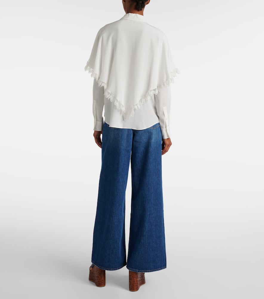 Chloé Knotted Heritage silk crêpe de chine blouse