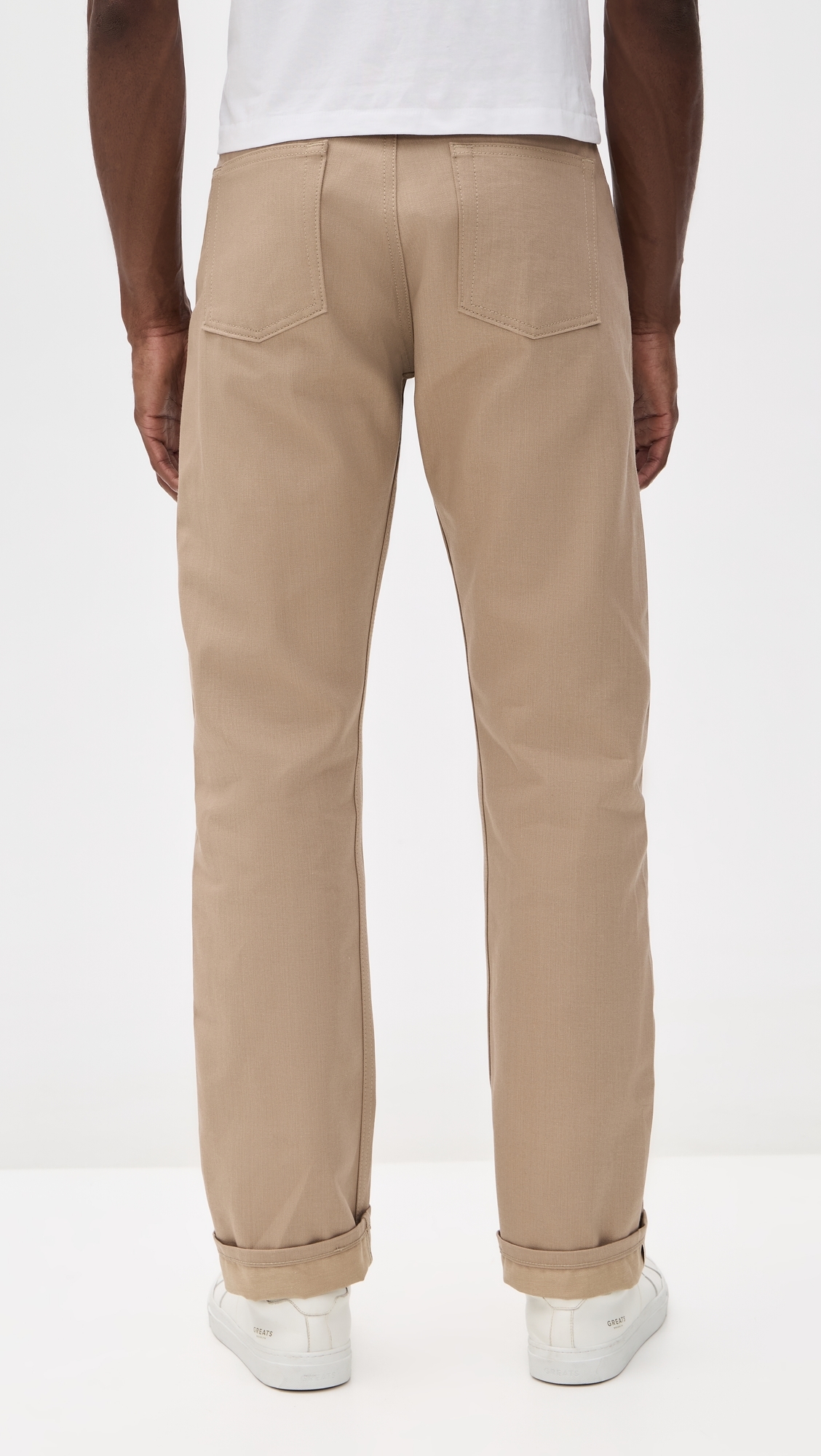 True Guy Selvedge Slacks Beige