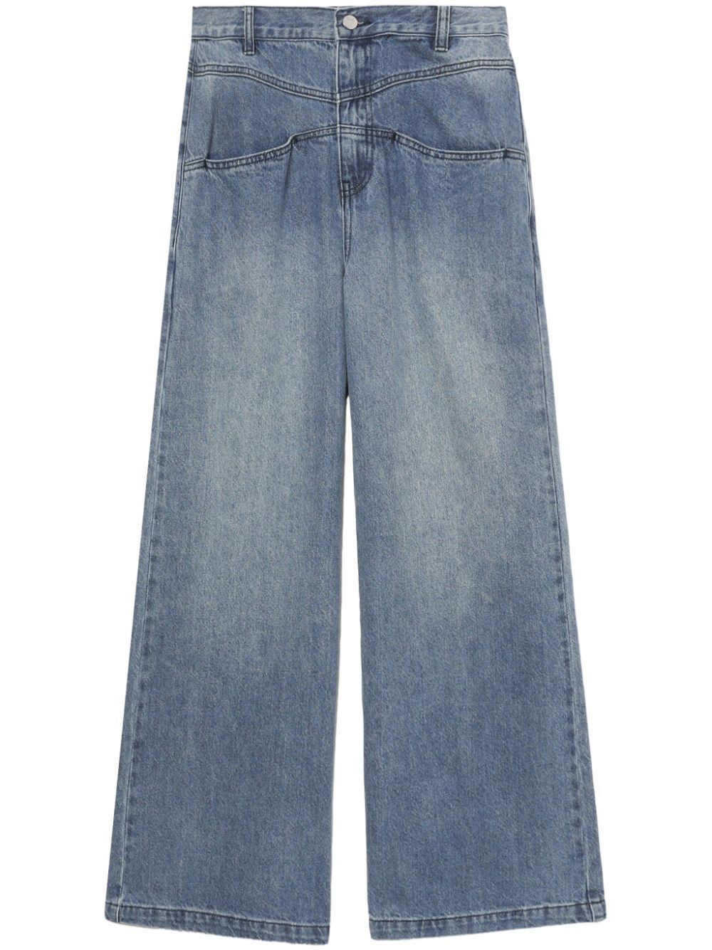 High-rise flared jeans - Blue