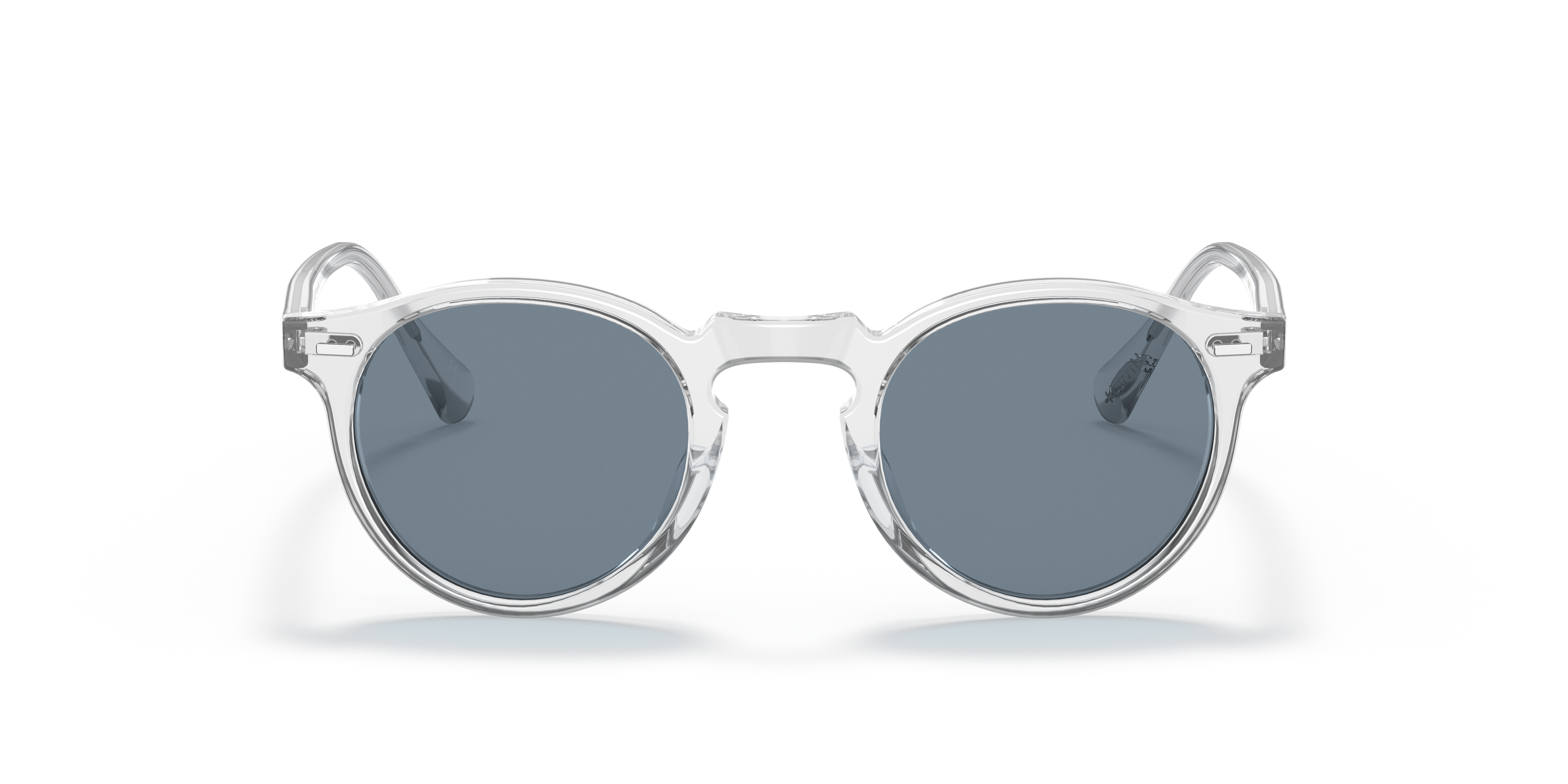 Oliver Peoples Unisex Oliver Peoples OV5217S GREGORY PECK SUN 1101R8 Sunglasses Acetate Transparent Grey Pantos Photochromic