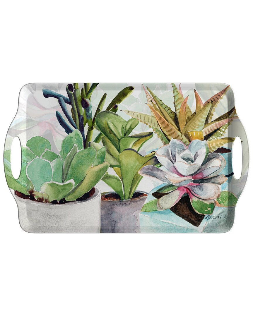 Pimpernel Succulents Large Handled Tray