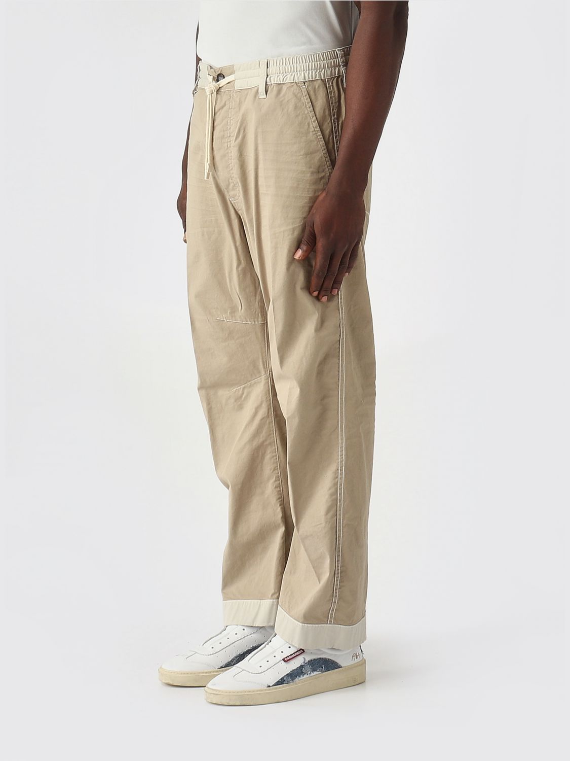 Pants Men color Cream