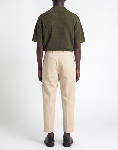 Man Pants Beige Size 33 Cotton