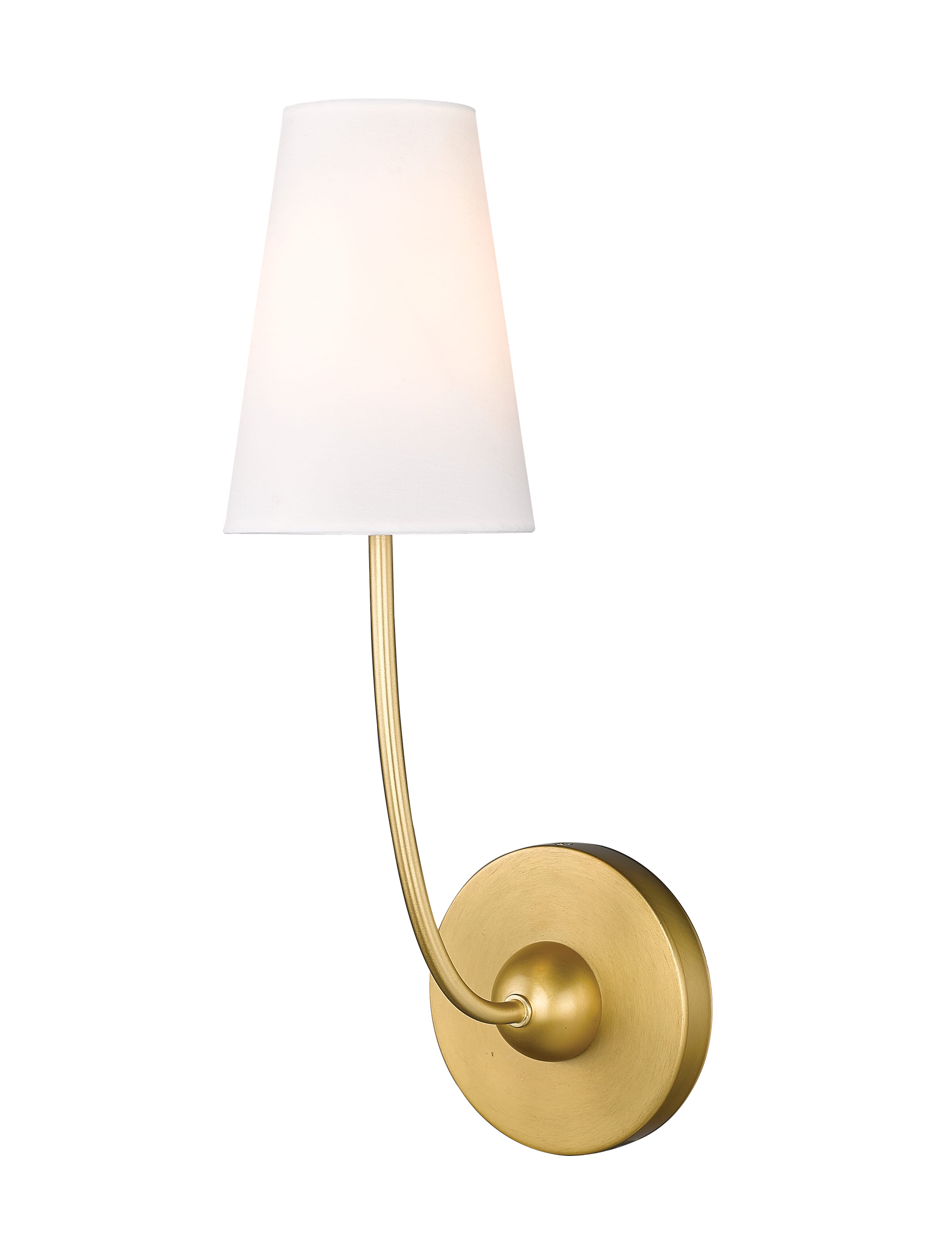 Rubbed Brass One Light Wall Sconce from the Shannon Collection