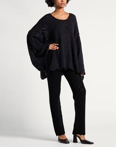 Woman Sweater Black Size M Baby alpaca wool, Polyamide, Virgin Wool