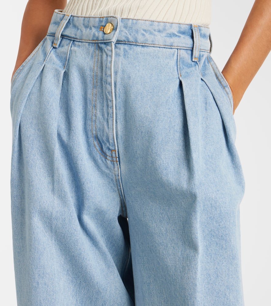 High-rise wide-leg jeans