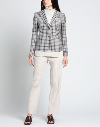 Woman Blazer Light grey Size 0 Silk