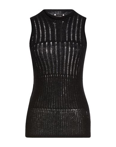 Woman Top Black Size S Virgin Wool, Polyamide