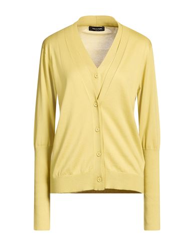 Woman Cardigan Lime green Size 8 Silk, Cotton