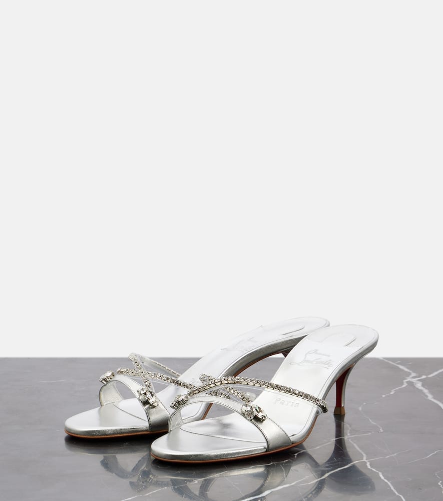 Christian Louboutin Queen 55 embellished leather sandals