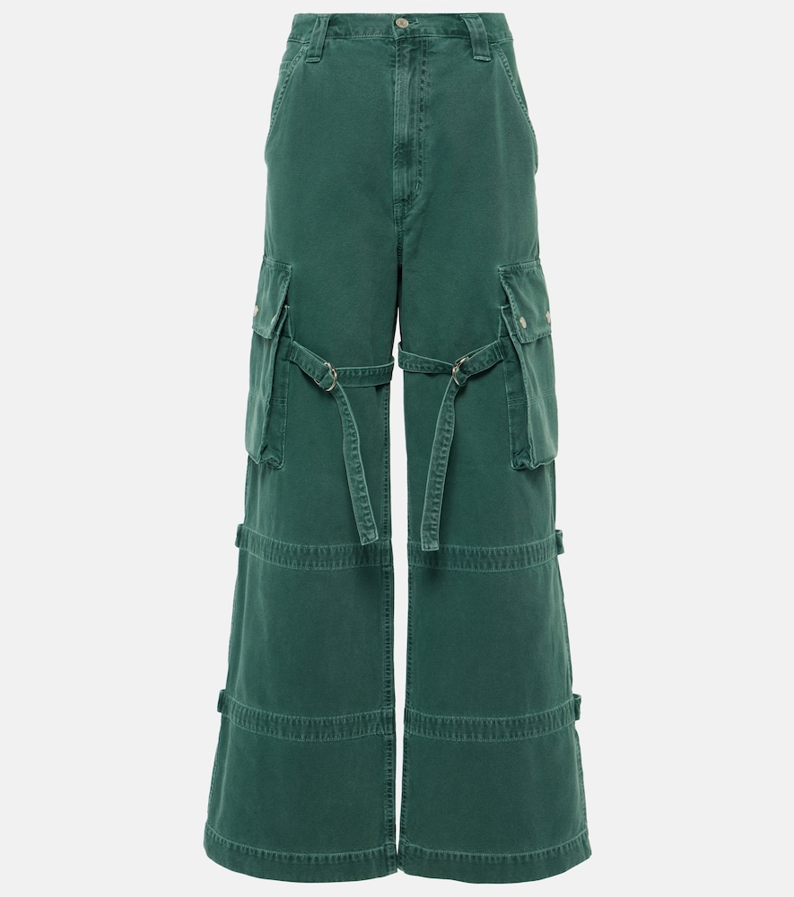Vivian Strap high-rise wide-leg jeans