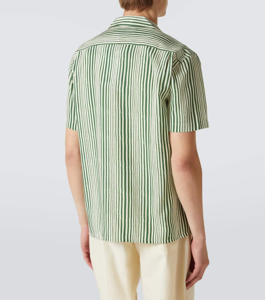 Hibbert striped bowling shirt