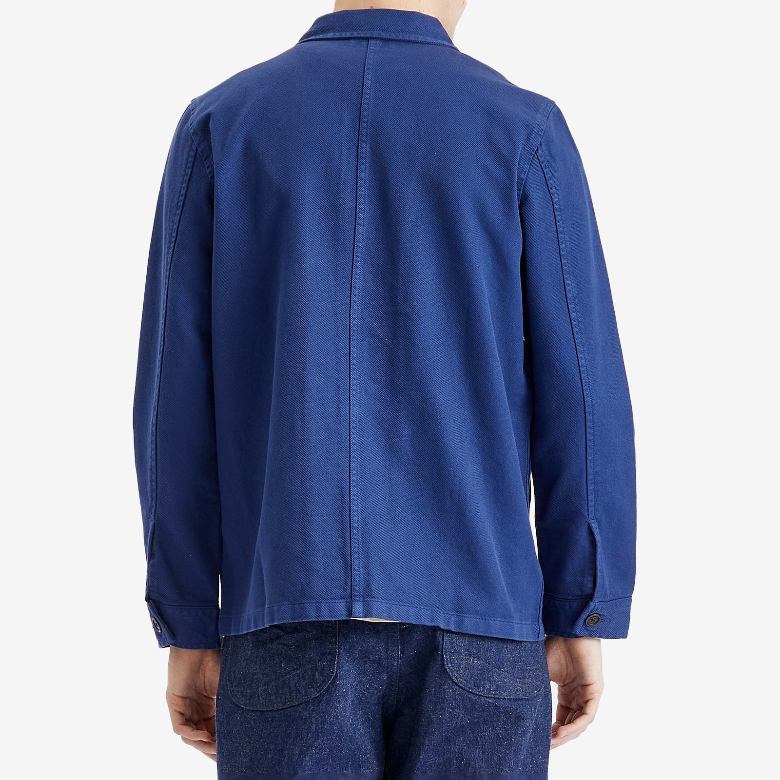 Nudie Jeans Co Men's Nudie Barney Worker Jacket in Mid Blue