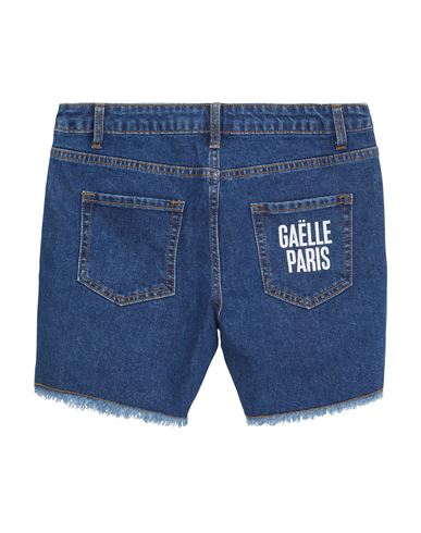 Kid Girl Denim shorts Blue Size 10 Cotton, Elastane