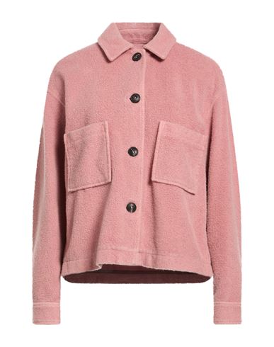 Woman Jacket Pink Size 4 Virgin Wool, Polyamide