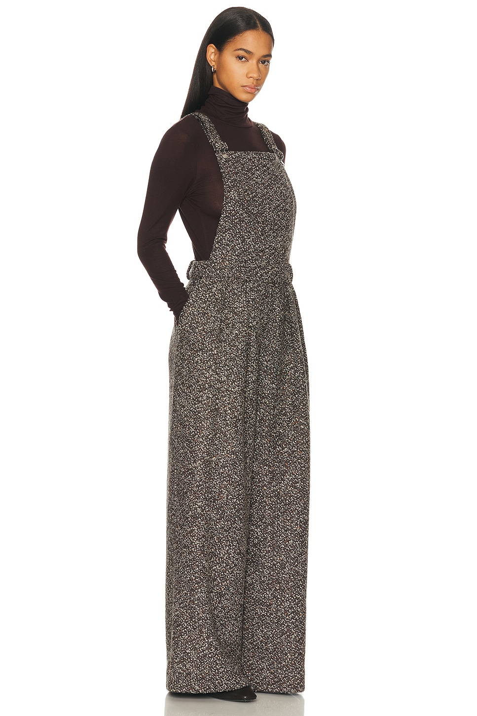 Mimchik Kiki Tailored Overall in Brown Melange - Brown. 6 also