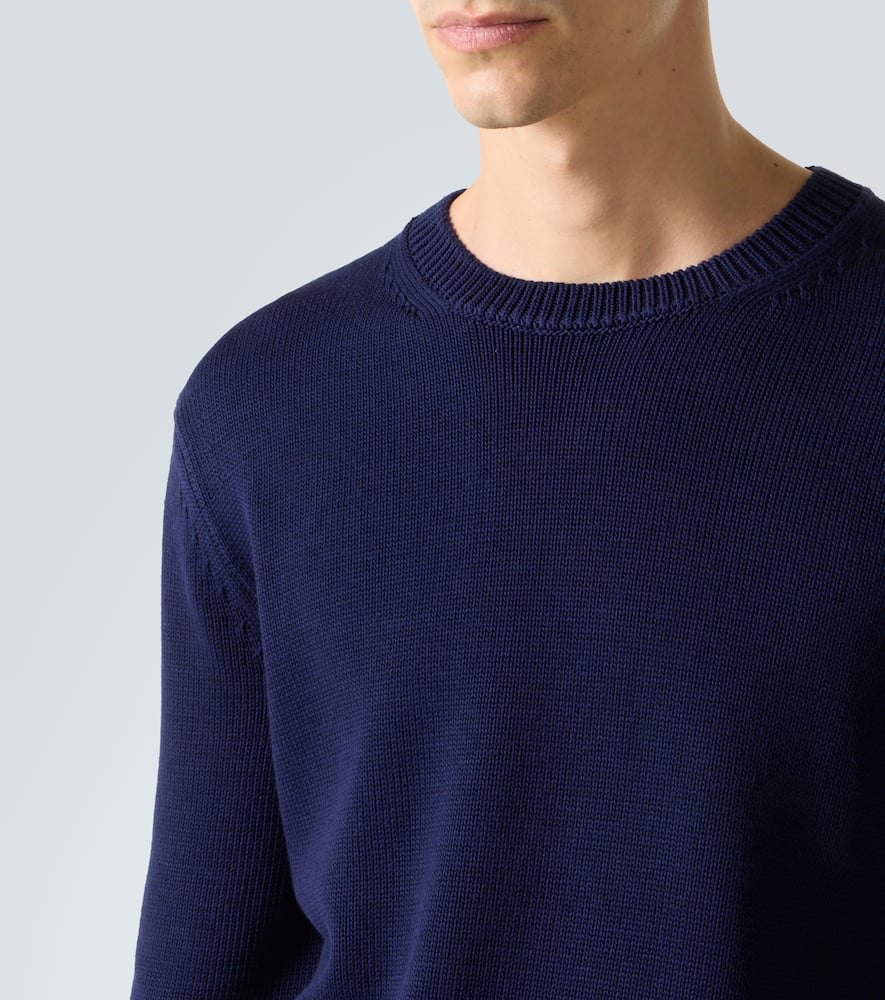 Cotton and silk sweater