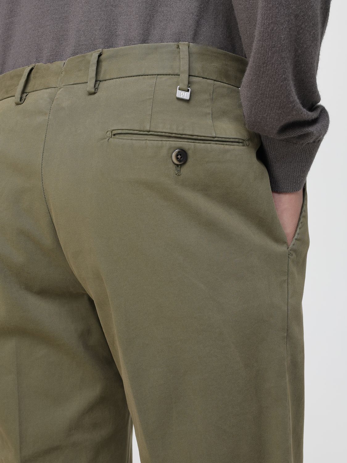 Pants Men color Green