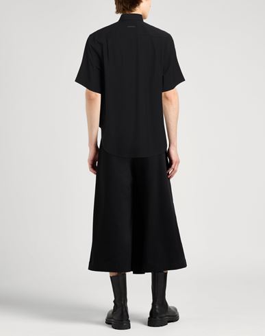 Man Shirt Black Size L Cotton, Virgin Wool, Elastane