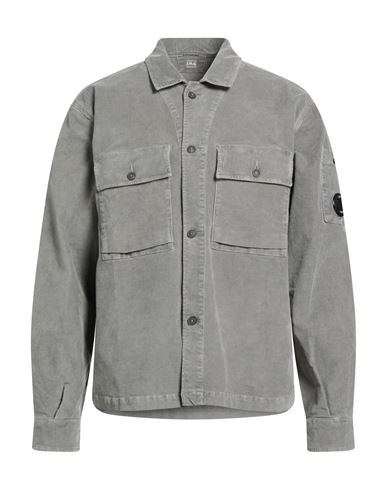 C. p. Company Man Shirt Grey Size L Cotton, Elastane