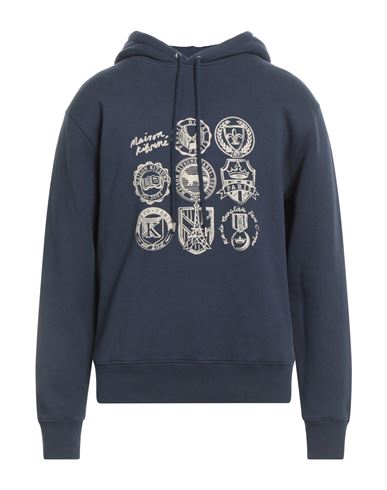 Maison Kitsuné Man Sweatshirt Navy Size L Cotton