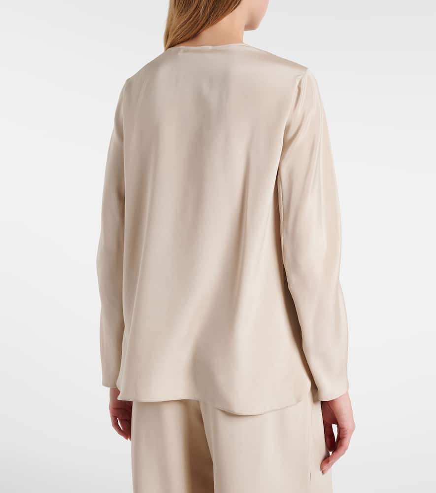 Mitico silk-blend blouse