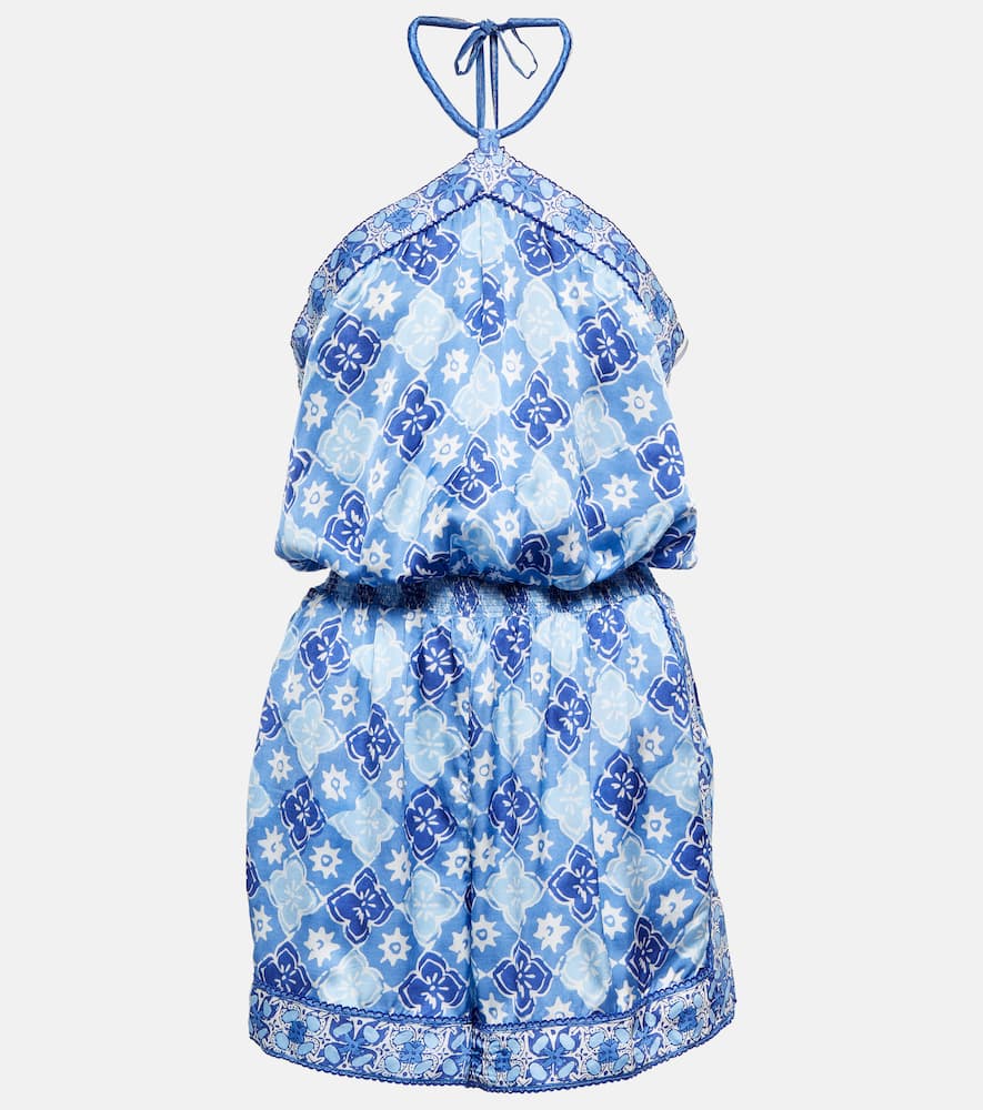 Poupette St Barth Isabelle printed halterneck jumpsuit