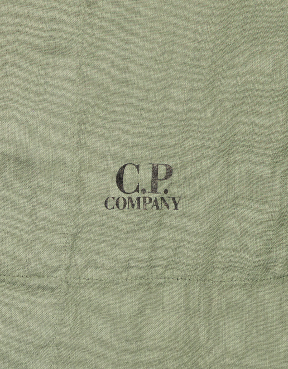 CP Company Men's Long Sleeve Linen Overshirt - Green - : 44/Regular