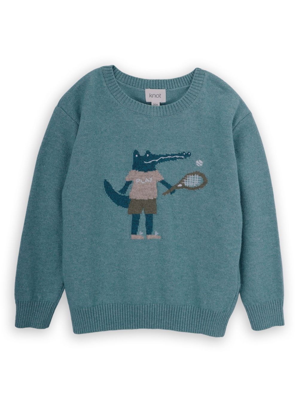 Crocodile sweater - Blue