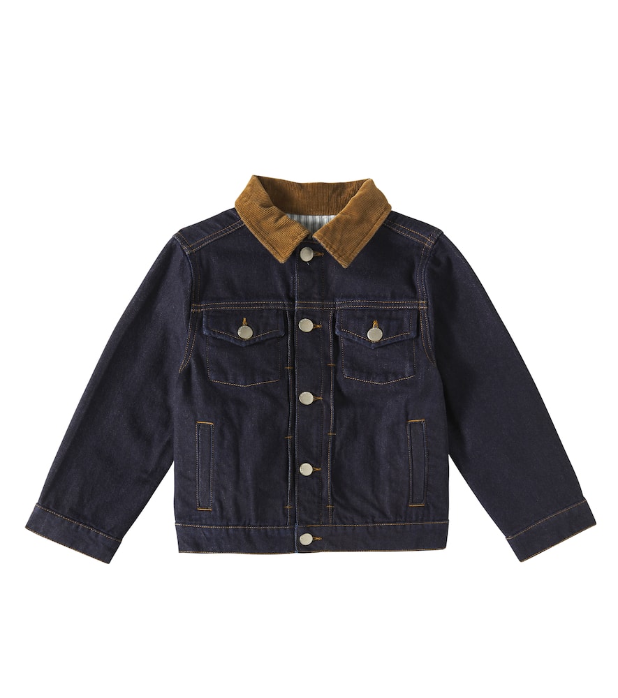 Eddis corduroy-trimmed denim jacket