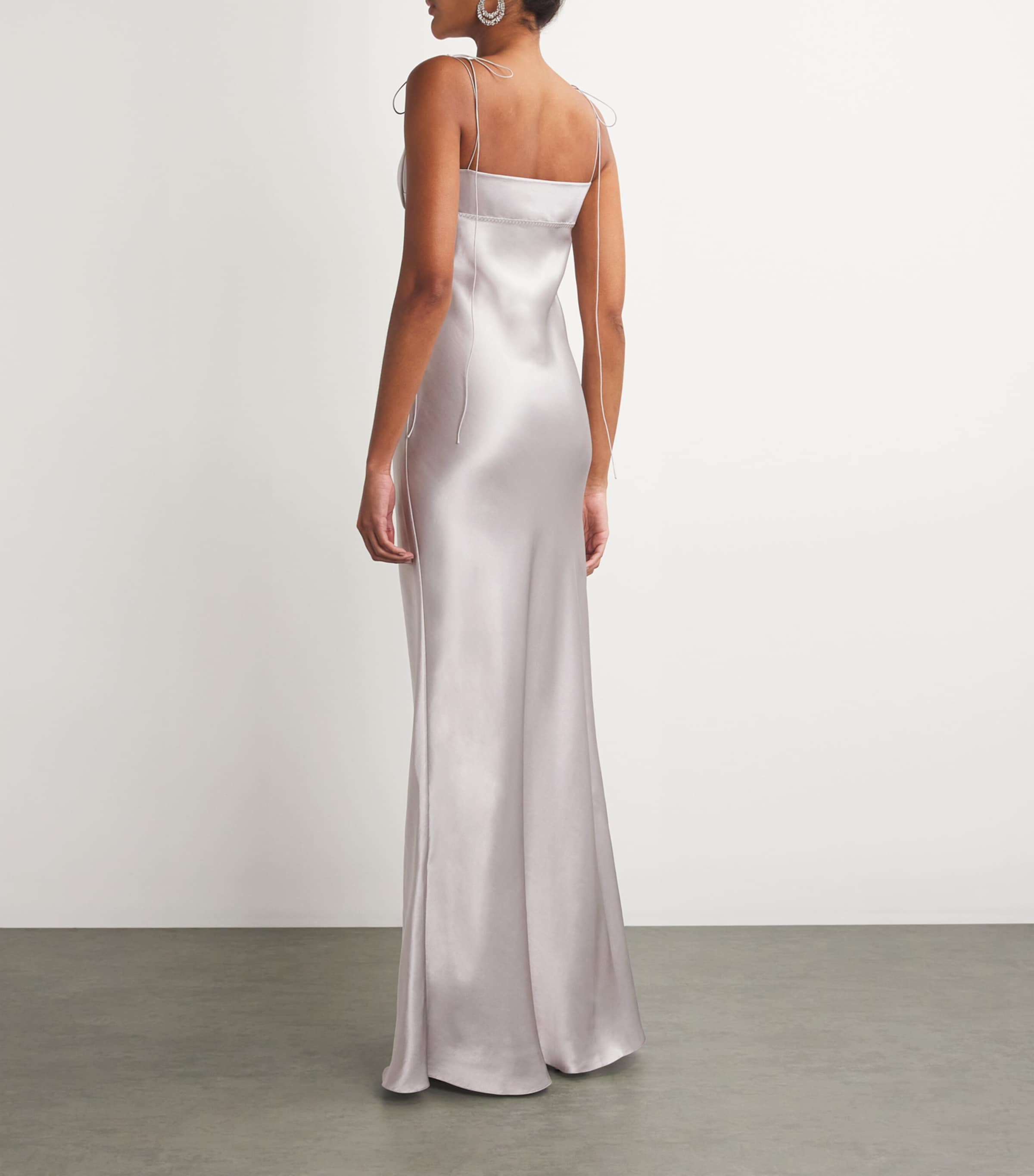 Satin Tulip Maxi Dress