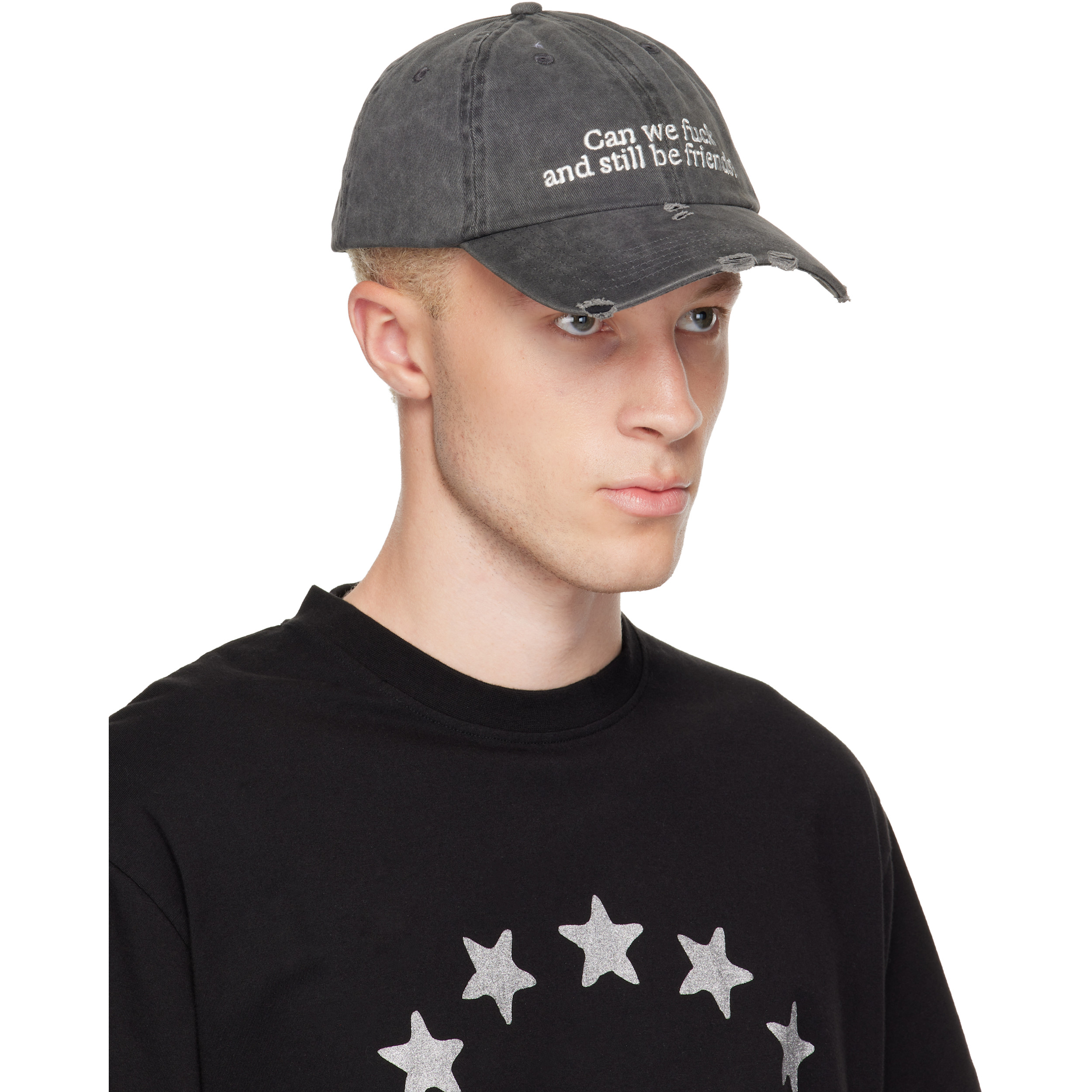 SSENSE Exclusive Black 'Still Be Friends?' Cap