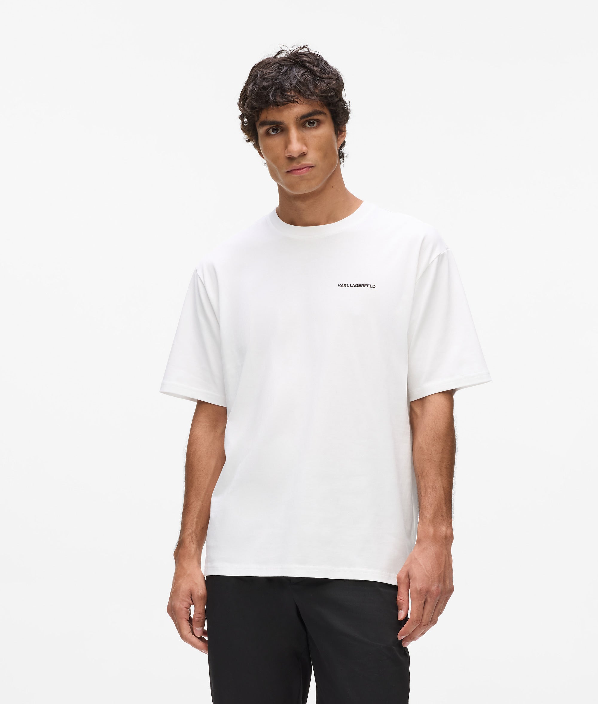Karl Lagerfeld - Lässiges T-shirt Von Rue St-guillaume, Herren, Weiss, Größe