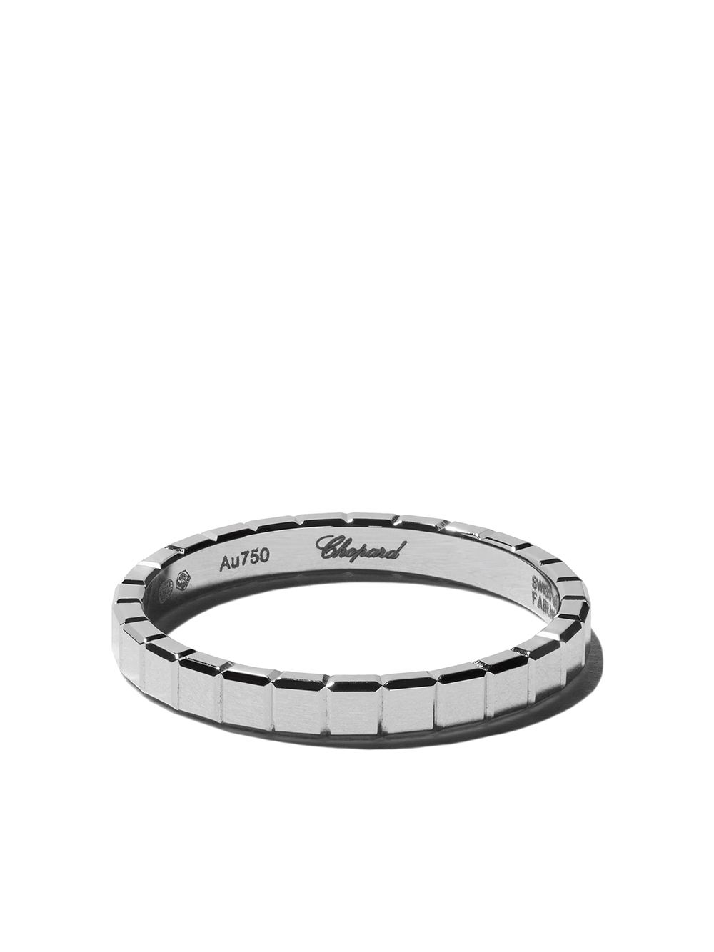 18kt white gold Ice Cube Pure ring - FAIRMINED WHITE GOLD