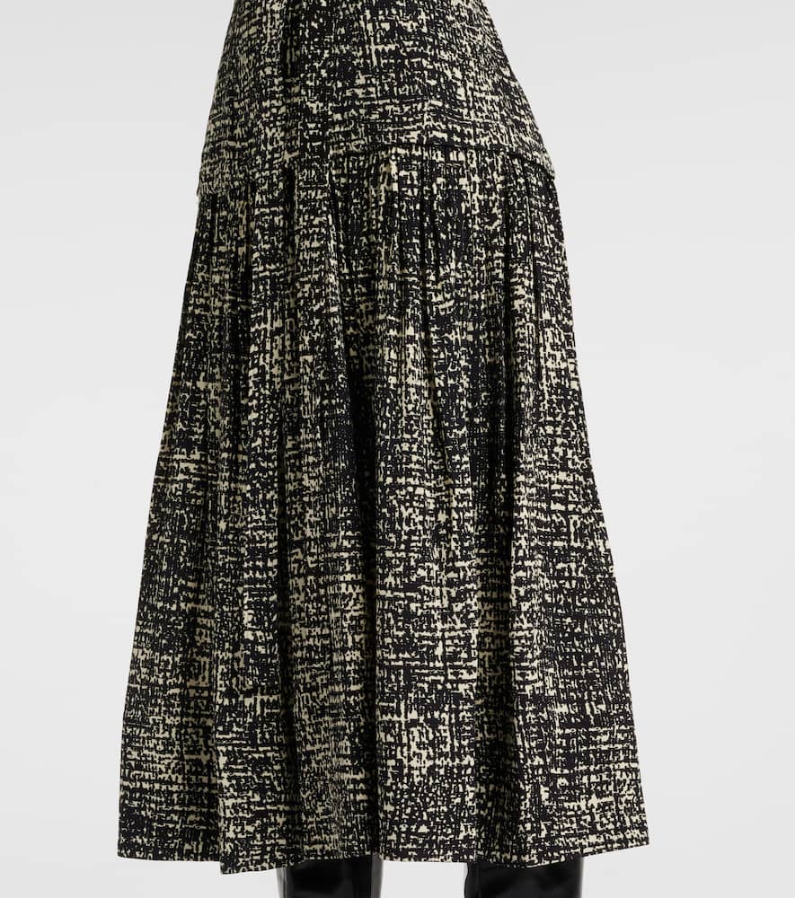 Harlow printed crêpe midi dress