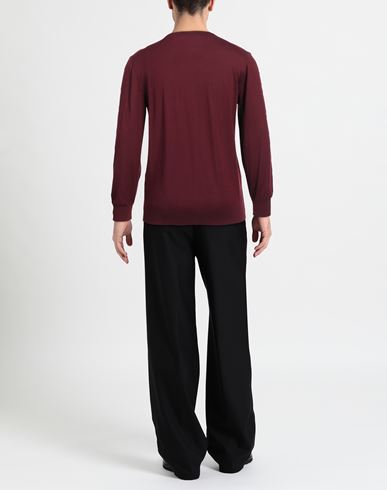 Man Sweater Garnet Size 46 Cashmere, Silk