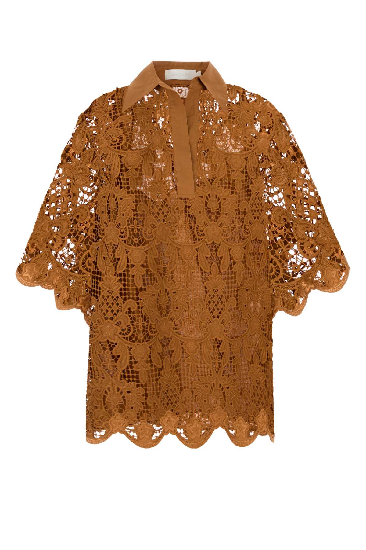 Lace Blouse — Beige