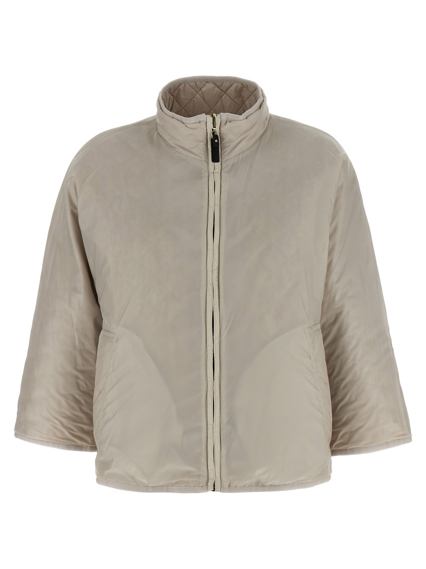 Grey Delfina Quilted Jacket
