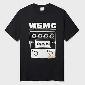 X Oasis - Black WSMG Print T-Shirt