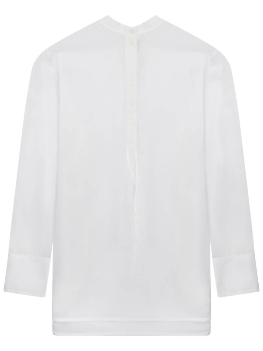 Cotton Gots Stand-collar Shirt