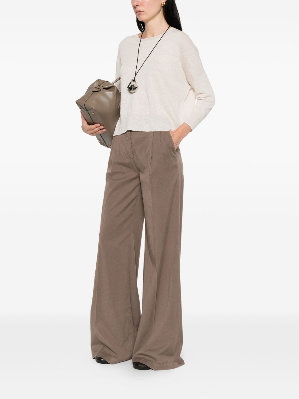 Via Masini 80 Pantalon en lin mélangé