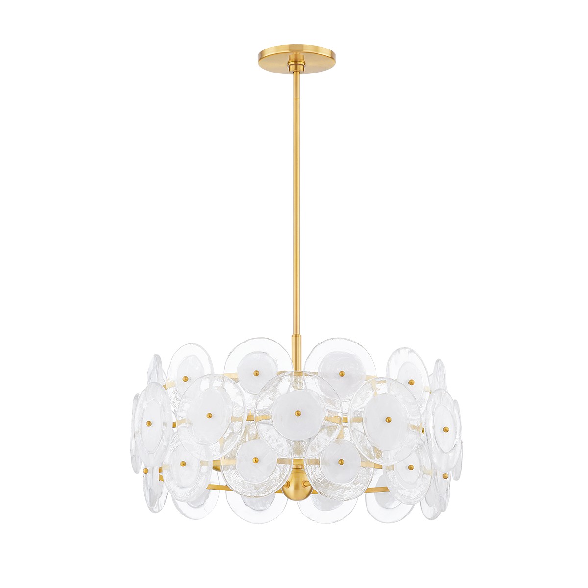 Aged Brass Five Light Chandelier from the Zoella Collection