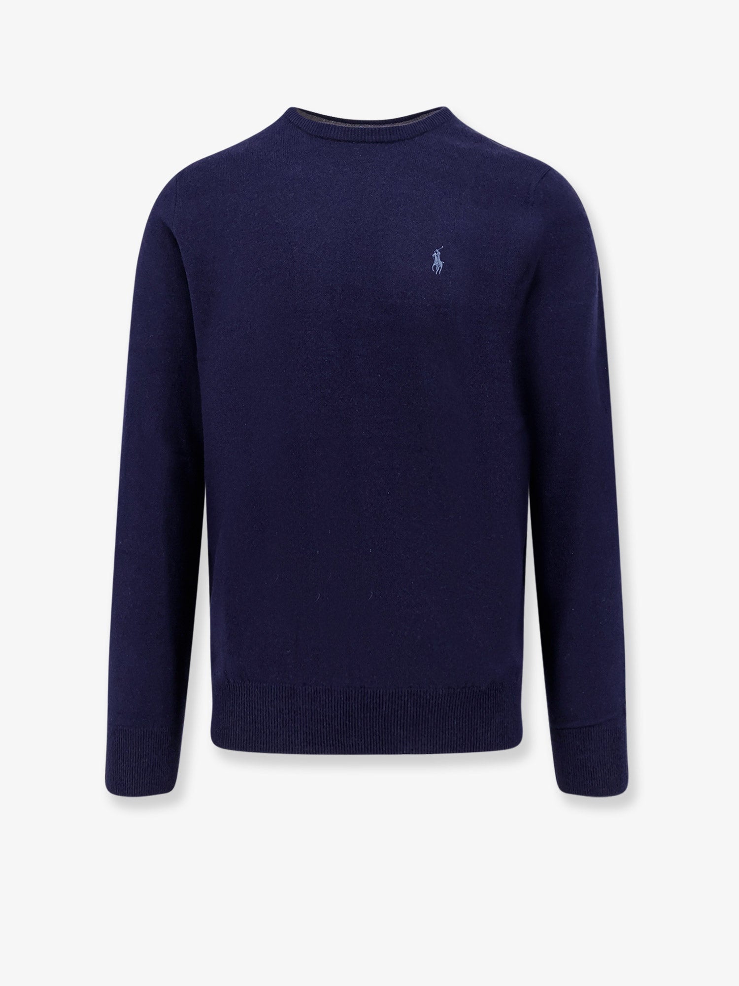 Wool Crew-Neck Sweater — Navy