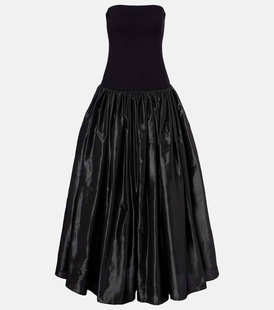 Bustier taffeta gown