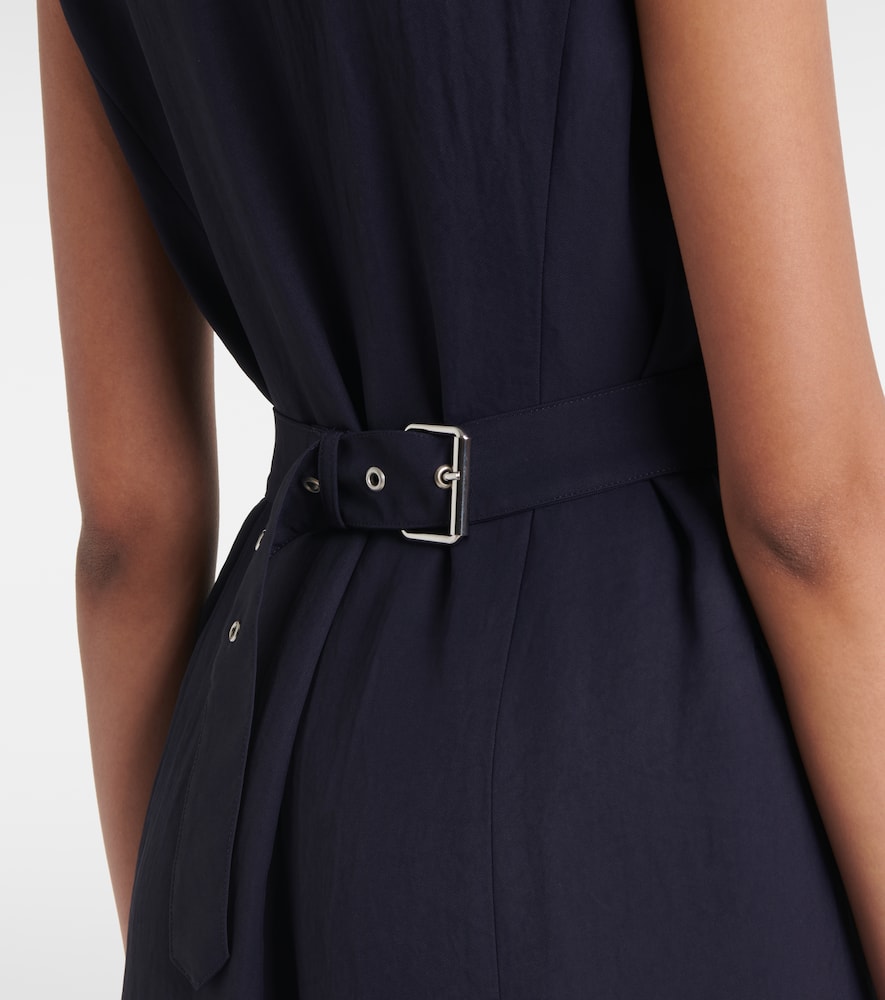 Gabardine midi dress