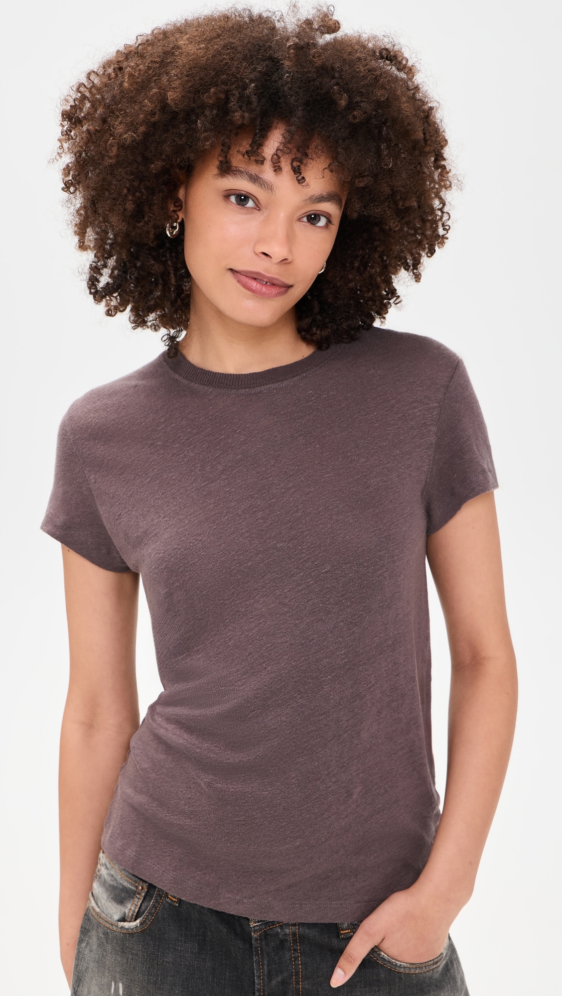 Linen Tee Mocha