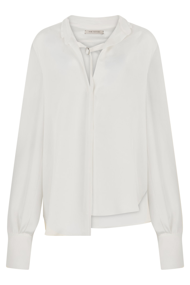 White Relaxed Solid Shirt