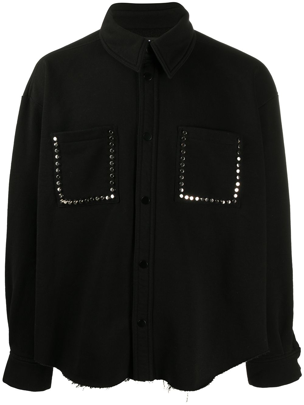 Embellished oversized shirt - Black