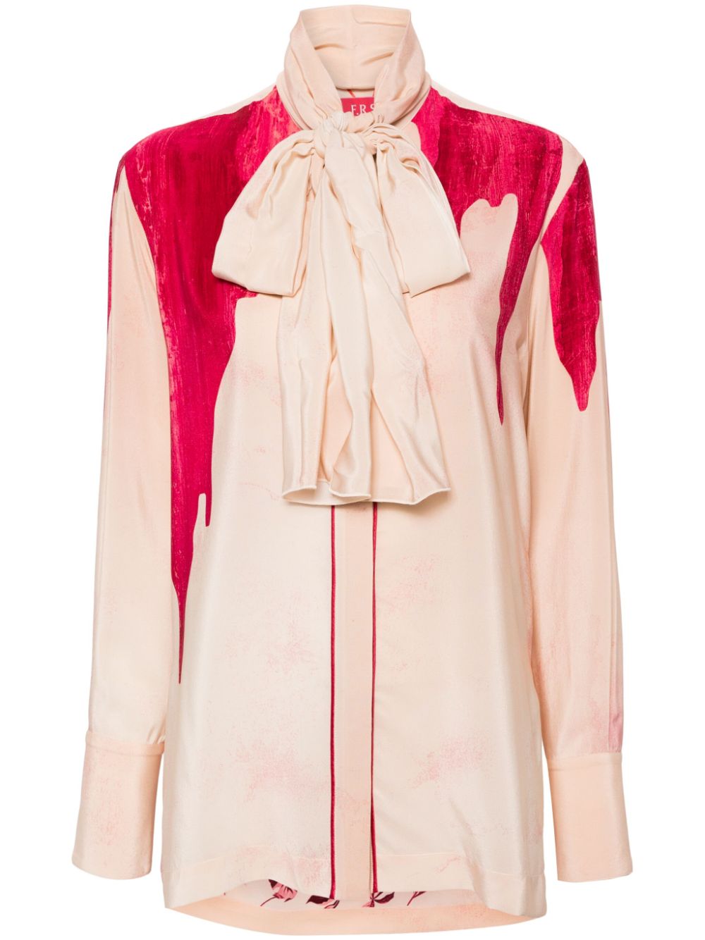 Eunice palm-print shirt - Pink