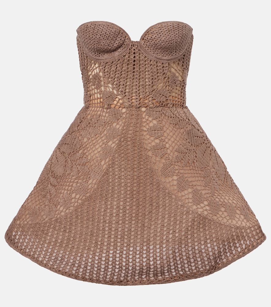 Crochet cotton corset dress